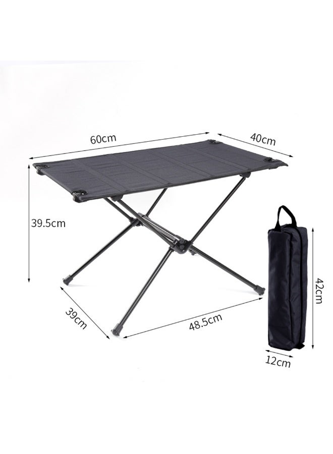 Heavy Duty Portable Camping Table Aluminum Folding Beach Table Easy to Carry for Picnic BBQ Cooking with Carry Bag - Image 1